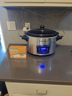 Black hamiton beach slow cooker crock pot