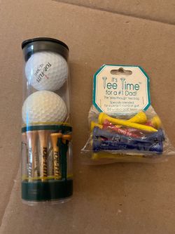 Free golf balls & tees