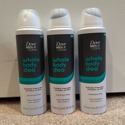 Dove Men aluminum-free deodorant Spray 4 oz: $5 each 