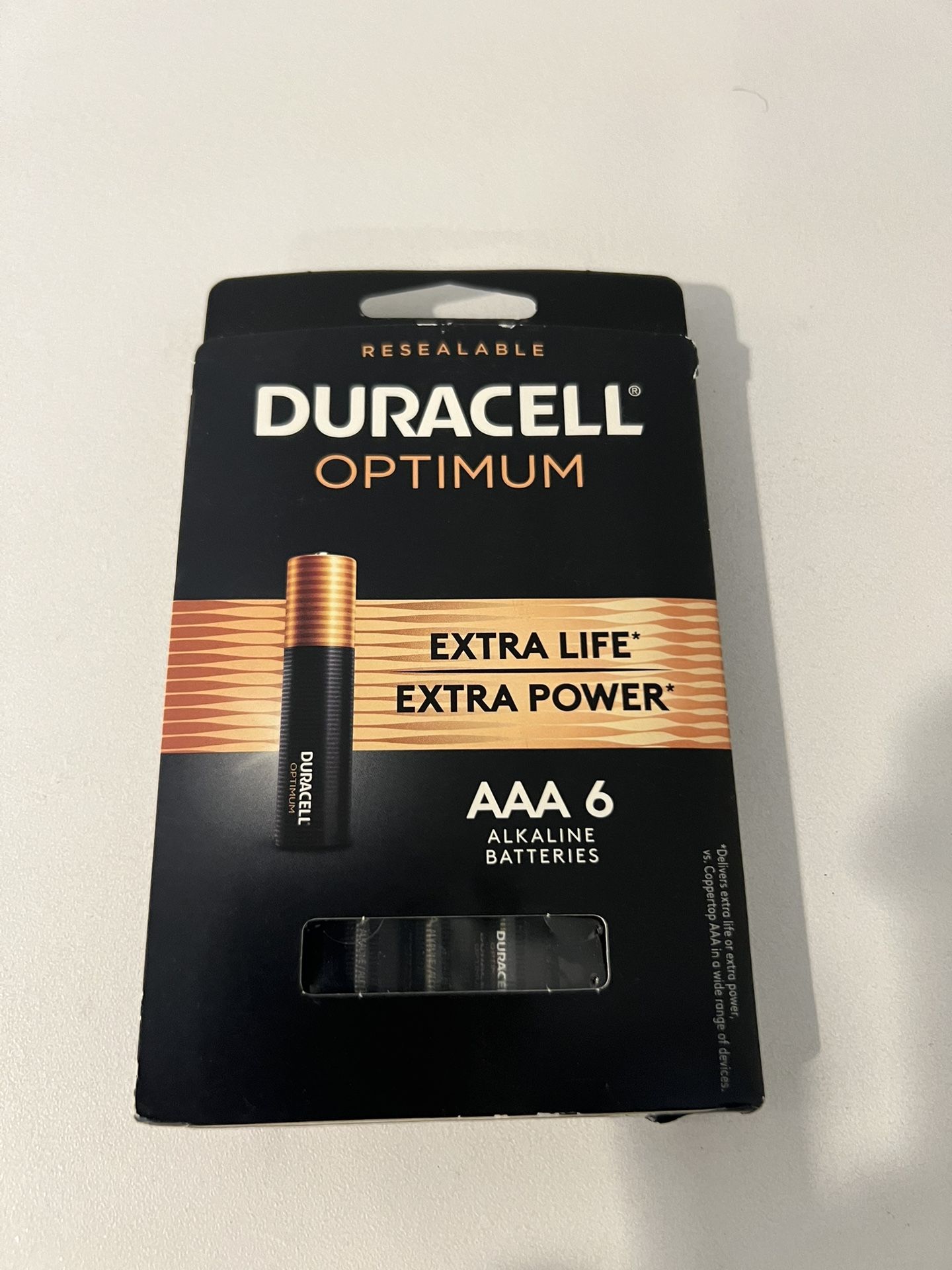 Brand New - Duracell Optimum Alkaline AAA6