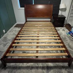 Sleigh Bed & Matching night stand