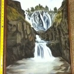 Painting Of NW WATER FALLS