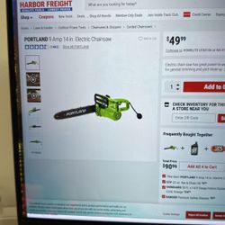 Portland 9amp 14inch Electric Chainsaw (not Wireless)