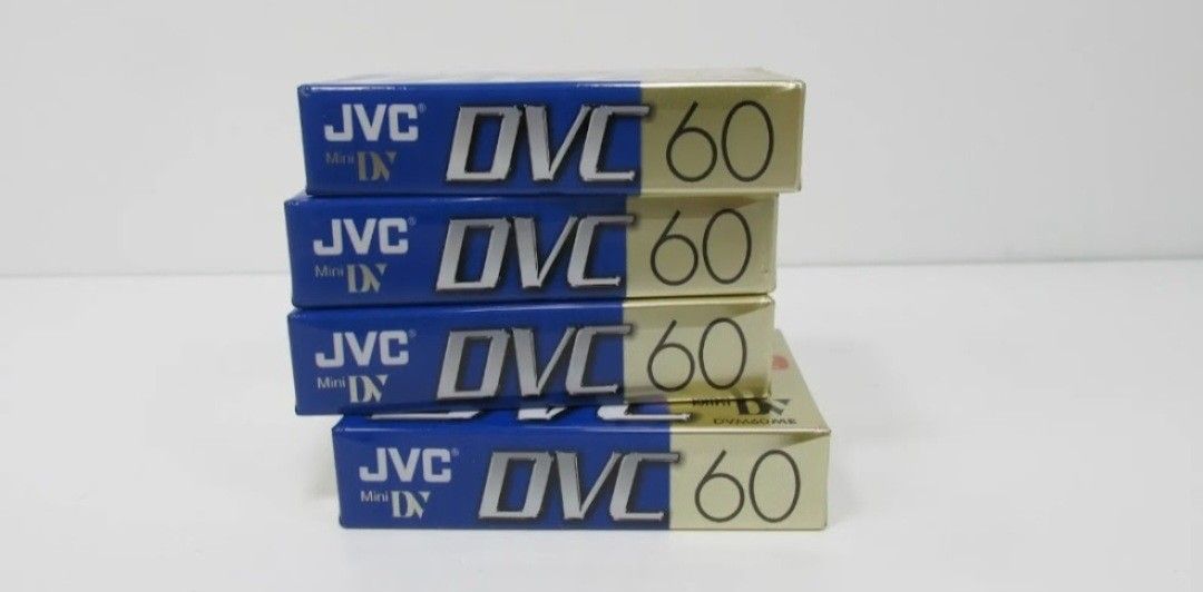 4 JVC 60 Minute Mini Digital Video Cassette Bundle (Four Cassettes)