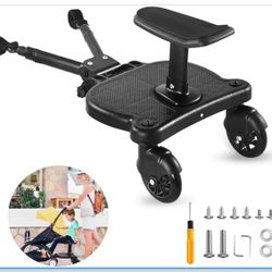 Universal Stroller Board - Stroller Attachment for Toddler to Ride,Detachable 2 in1 Sit and Stand To