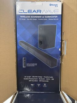 tzumi 2 piece sound bar and subwoofer