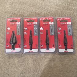 Milwaukee Jam Free Step Drill Bit #1, #9 Bundle 