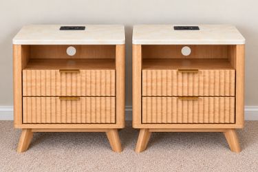 Fluted nightstands