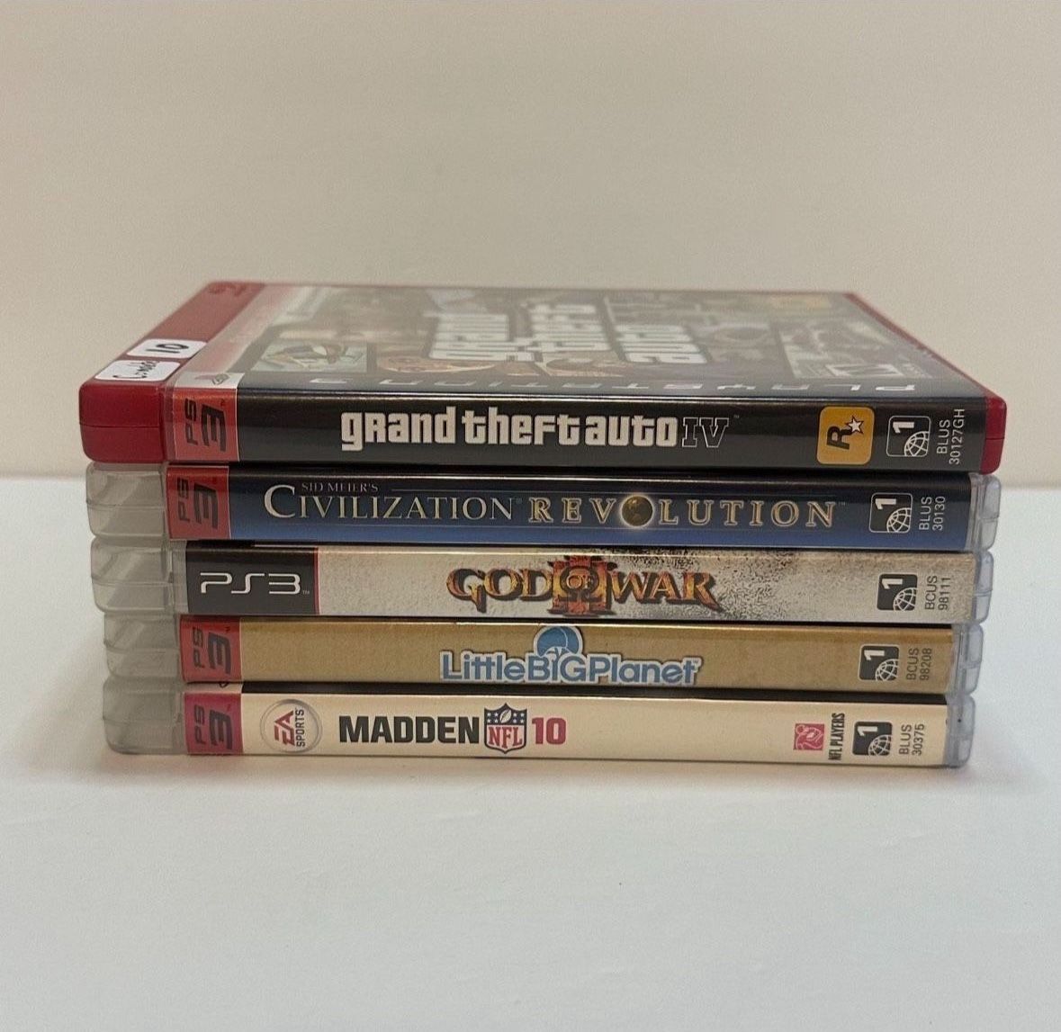 Playstation 3 PS3 Video Games God Of War, Grand Theft Auto, Madden, Little Big Planet