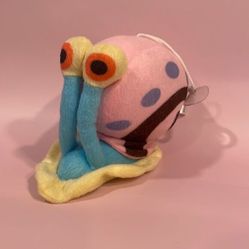 Gary the Snail from SpongeBob SquarePants Good Used Condition w Suction Cup 8” 