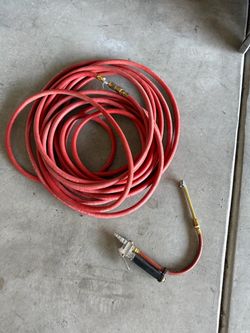 Pneumatic Air Hose and Tire Pressure Gauge