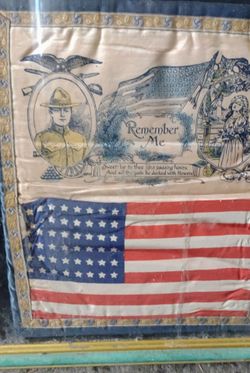 Own a piece of American History World War 1 American flag Remember Me pillowcase