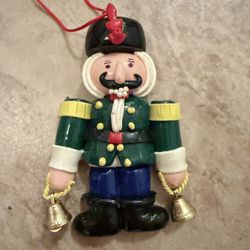 Soldier Ringing Bells Christmas Holiday Ornament