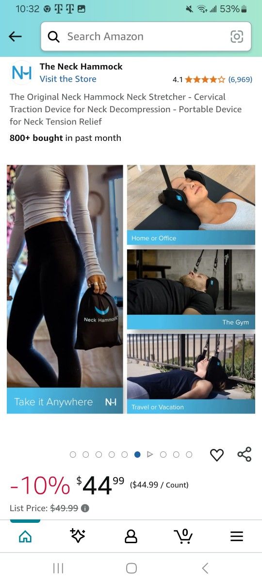 New, The Original Neck Hammock, Releases Neck Pressure. Asking $10. Please Check Out All My Stuff.