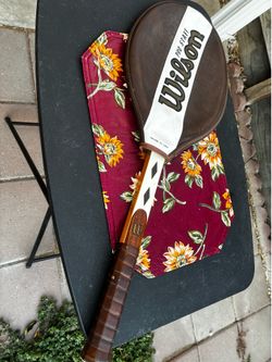 Wilson, wood tennis rack