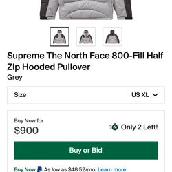 Supreme TNF 800 Half Zip
