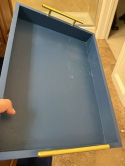 Blue Vanity Tray