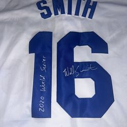 Dodgers Will Smith Autographed Jersey