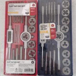 2 Tap & Die Sets Standard And Metric New