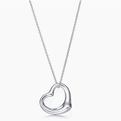 Tiffany & Co. Elsa Peretti Heart Pendant Necklace