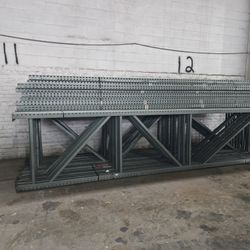 14 And 16 Foot Industrial Warehouse Teardop Racking Uprights