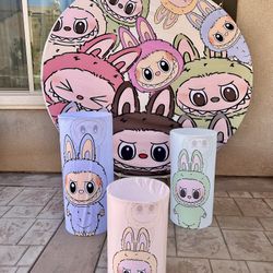 Labubu Backdrop Cover 