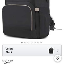 HaloVa Diaper Bag Multi-Function Waterproof Travel Backpack Nappy Bags for Baby Care, Large Capacity, Stylish and Durable, Black