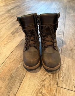 BRAHIMA Men’s steel toe boots, size 10