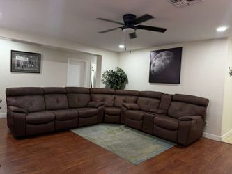 Large power recliners sectional- free delivery