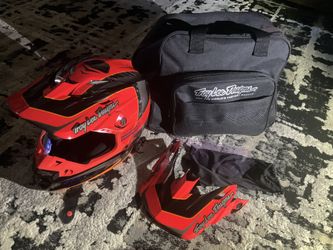 Troy Lee Designs SE5 Motocross Helmet Orange Medium Size
