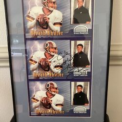 Heath Shuler 1995 Washington Redskins Posters Signed