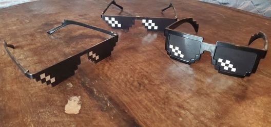 Pixel Sunglasses Novelty Glasses Set of 3
