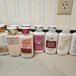 Bath & Body Works Body Lotions, 10 Bottles, All New & Never Opened