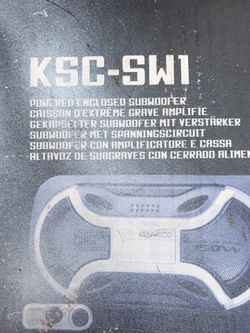 Kenwood ksc-sw1 subwoofer