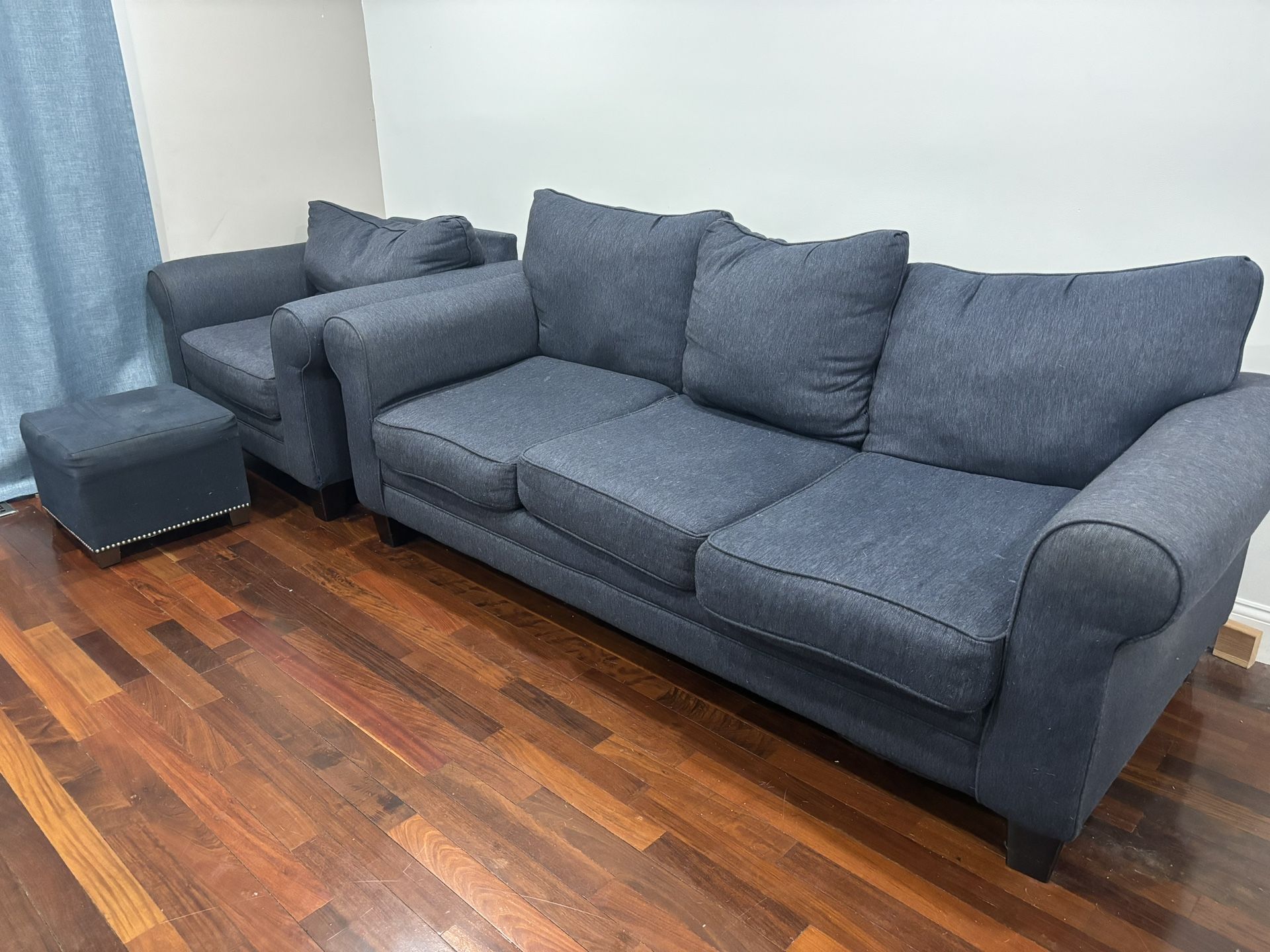 Blue Living Room Full Sofa Set