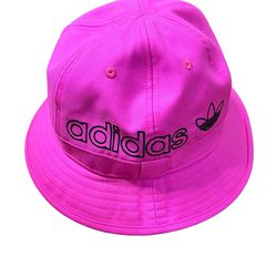 Adidas Hat Womens Pink Black Bell Bucket Fashion Accessory One Size