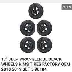 2018 jl wrangler 17 Inch tires and rims