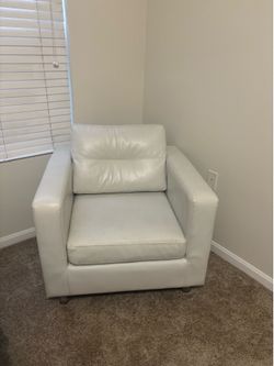 White sofa chair