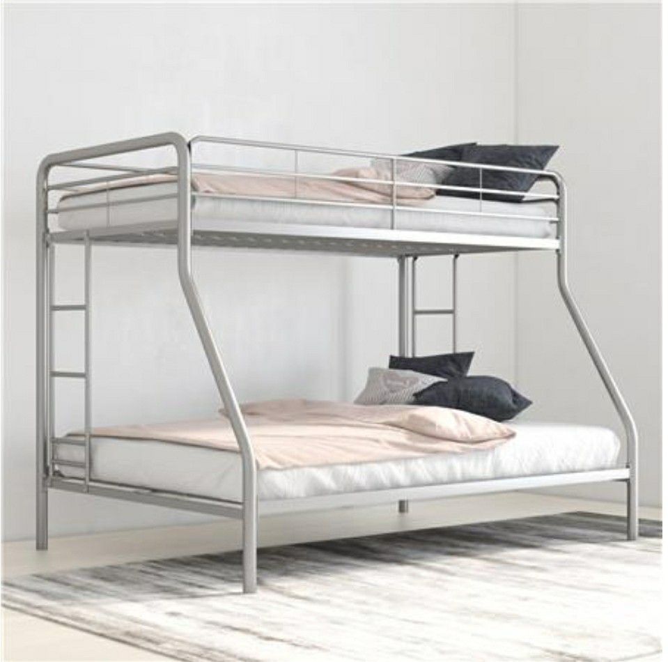 Twin over full metal bunk bed