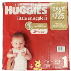 huggies swaddlers size 1 204 ct