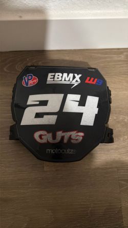 ODI plate with motocutz sticker