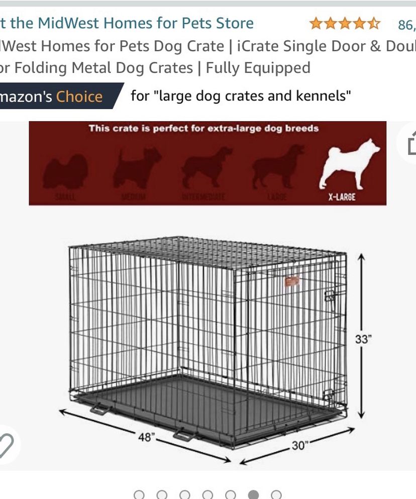 Large Dog Foldable Crate