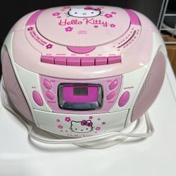 Hello Kitty CD, Tape, Radio Player