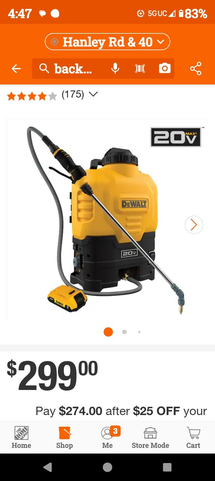 DeWalt Backpack Sprayer