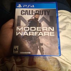 Ps4 Game "Call Of Duty Modern Warfare "