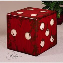 Uttermost. Dice Accent Table 18.75 Red.$250 Or Best offer