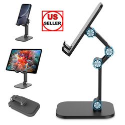 Foldable Tablet Desktop Stand Cell Phone Holder Mount For iPhone Samsung iPad US