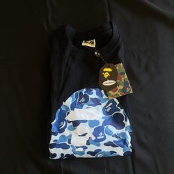Blue Camo Bape Tee