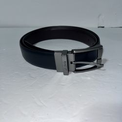 Kenneth Cole Reaction Men's Reversible Elastic Belt in Black 