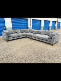 Big fluffy sectional sofa